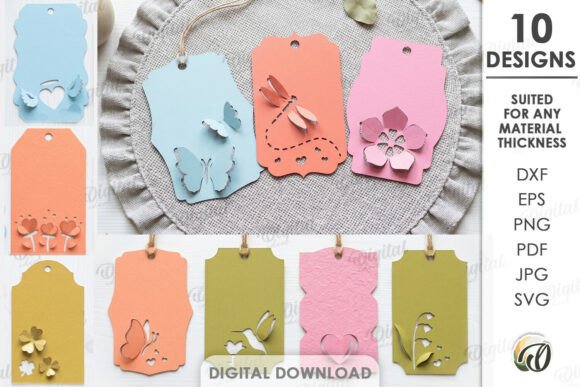 3D Paper Tags Bundle