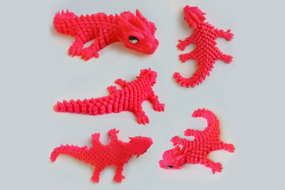Articulated Dragon Print-in-Place 3D Model