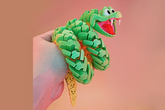Articulated Snake Flexible 3D Print Toy: A Deep Dive into Mechanical Design and Printing Techniques