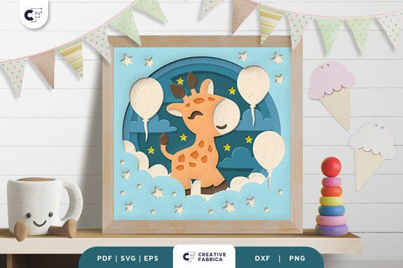Bringing Depth to Nursery Decor: The Art of the Baby Giraffe Nursery Room 3D Shadow Box