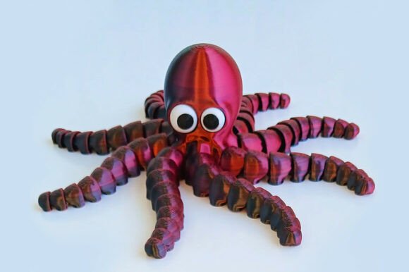 Bringing the Ocean to Your Desk: The Art and Utility of the Articulated Octopus – Flexible 3D Model