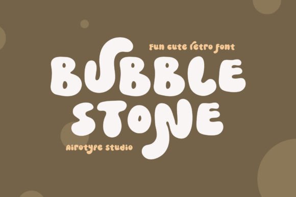 Bubble Stone: A Retro Script Font for Bold, Playful Design