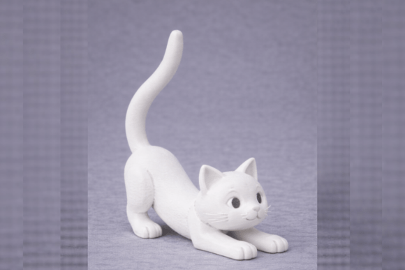 Cat Ring Holder 3D Model for Easy 3D Print