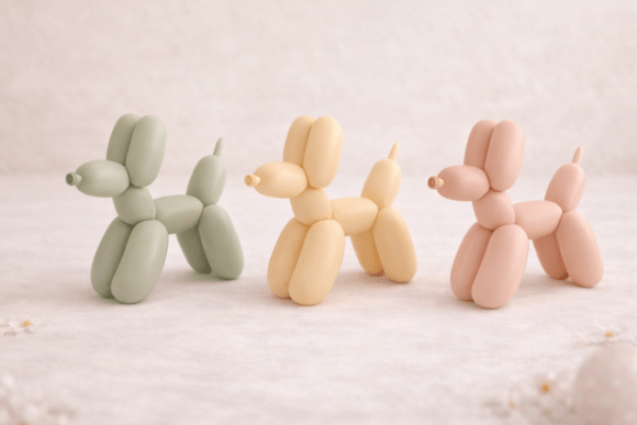 Elevate Your Space with the 3D Balloon Dachshund Dog STL 098: A Fusion of Playfulness and Luxury