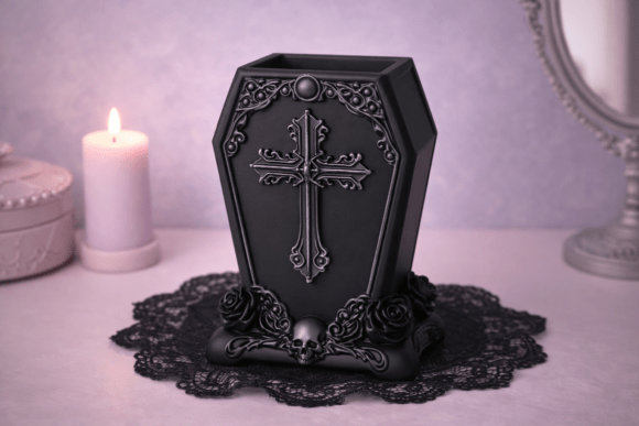 Embracing Dark Romance: A Comprehensive Guide to the Gothic Coffin Makeup Brush Holder STL 3D Model