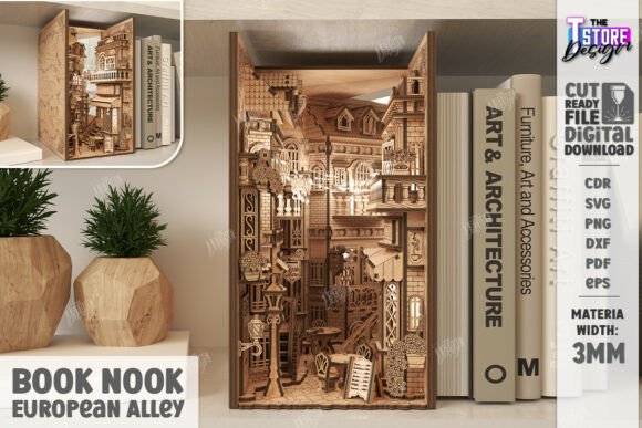 From Digital Vector to Physical Reality: The Strategic Value of the 3D European Alley Book Nook in Modern Creative Workflows