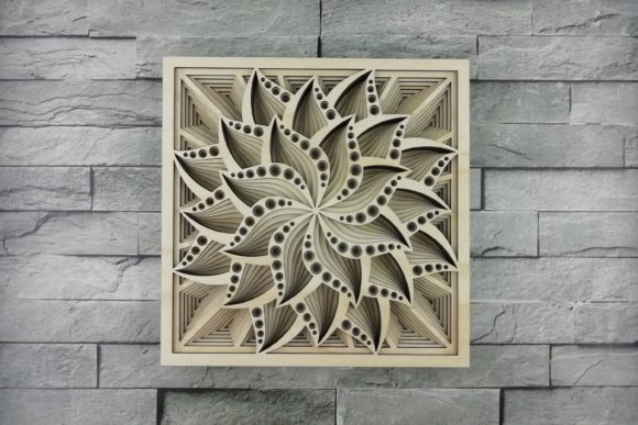 Layered Mandala, Cut File, 3D Flower