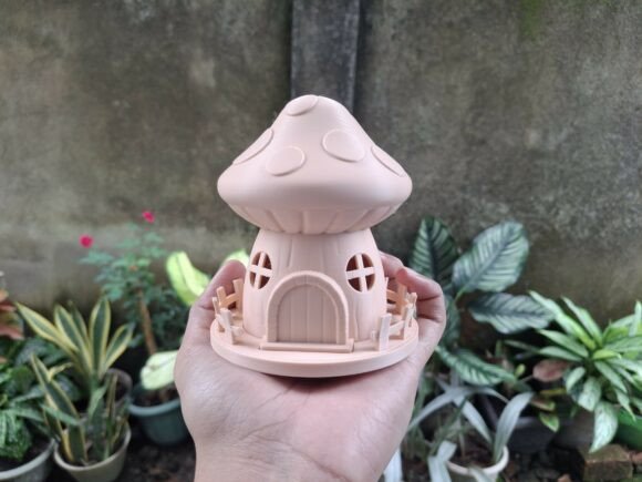 Mushroom House 3D Printable STL Model