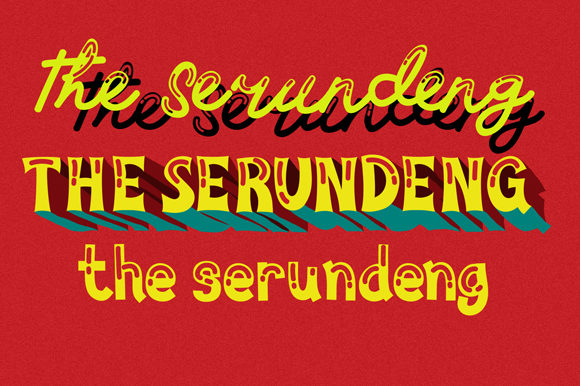 The Serundeng: Elevating Your Designs with a Spectacular Duo Font Display