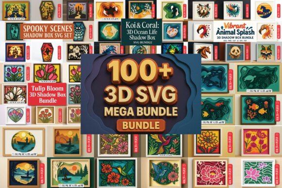 Unleashing Depth: A Comprehensive Guide to the Multilayer 3D Shadow Box SVG Mega Bundle